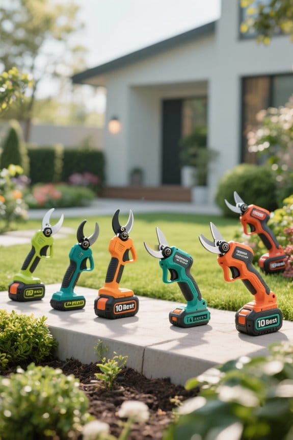 battery powered gardening shears