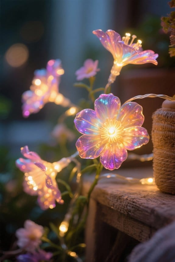 choosing flower fairy lights