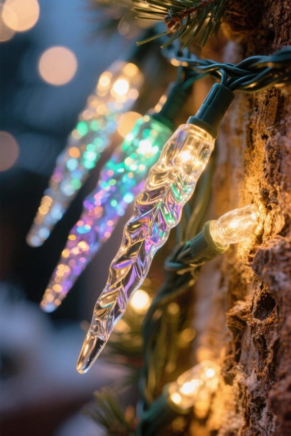 choosing icicle fairy lights
