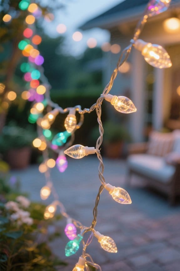 choosing patio fairy lights