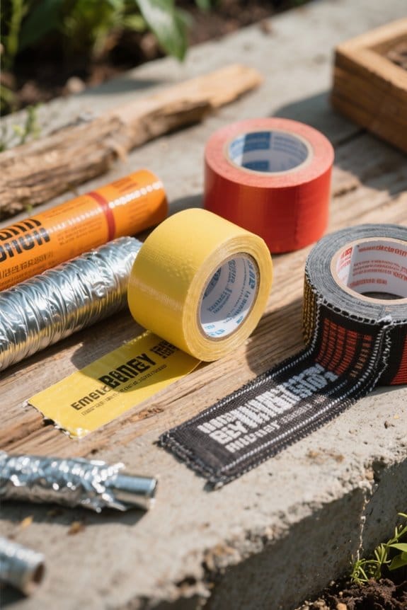 emergency tape material selection