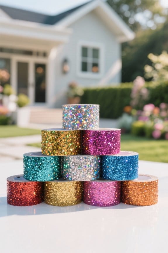 glittery duct tape projects
