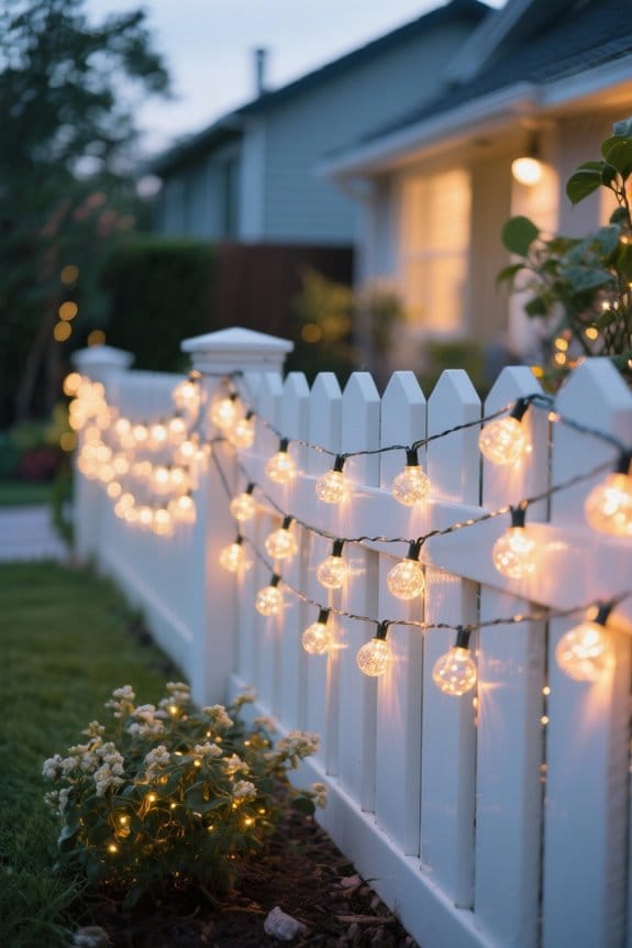 magical backyard fence lights
