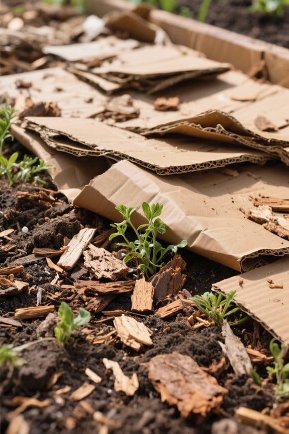 mulch suppresses weeds effectively