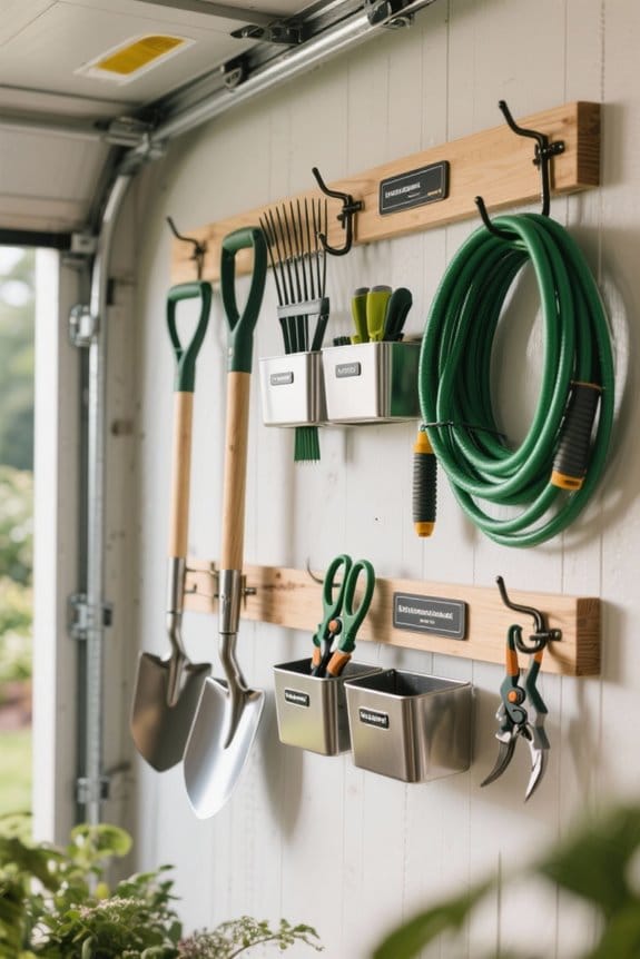 organize garden tools efficiently