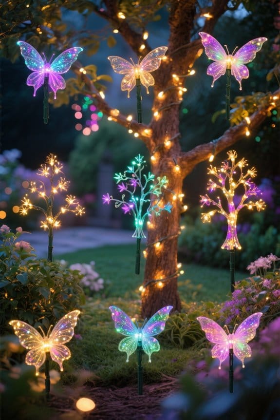 outdoor tree lighting ideas