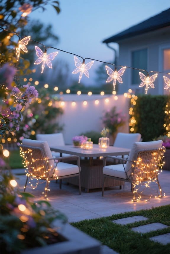 patio fairy lights summer