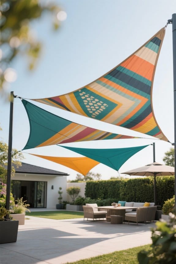 patio shade sails selection