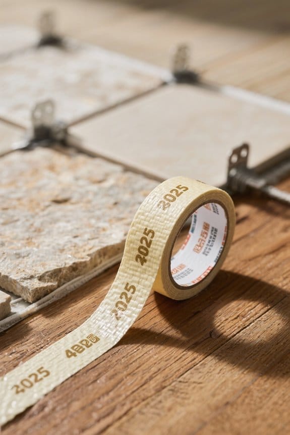 tile mounting tape selection