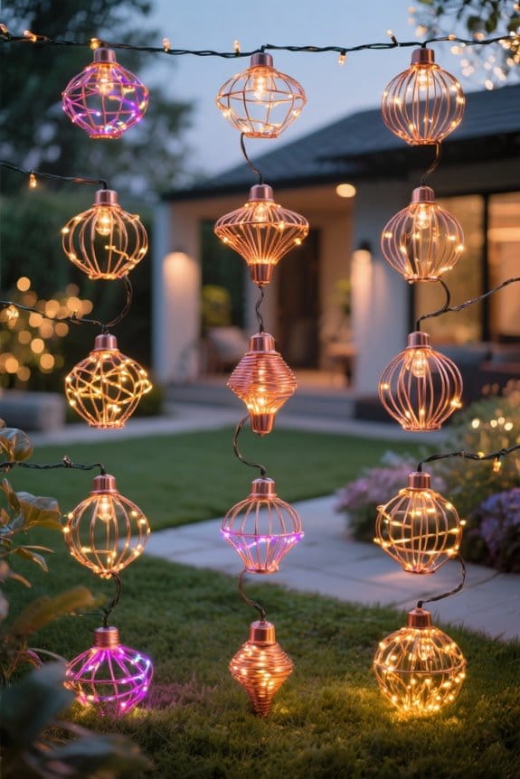 top copper wire lights