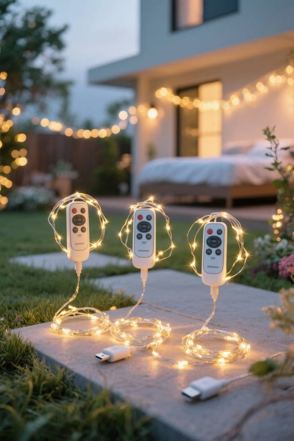 usb fairy lights remote