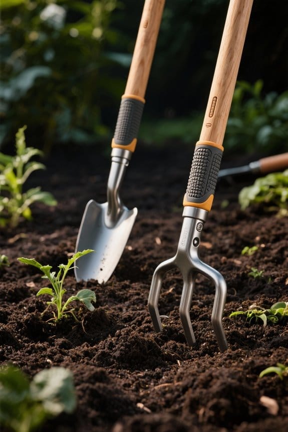 ergonomic garden tool features