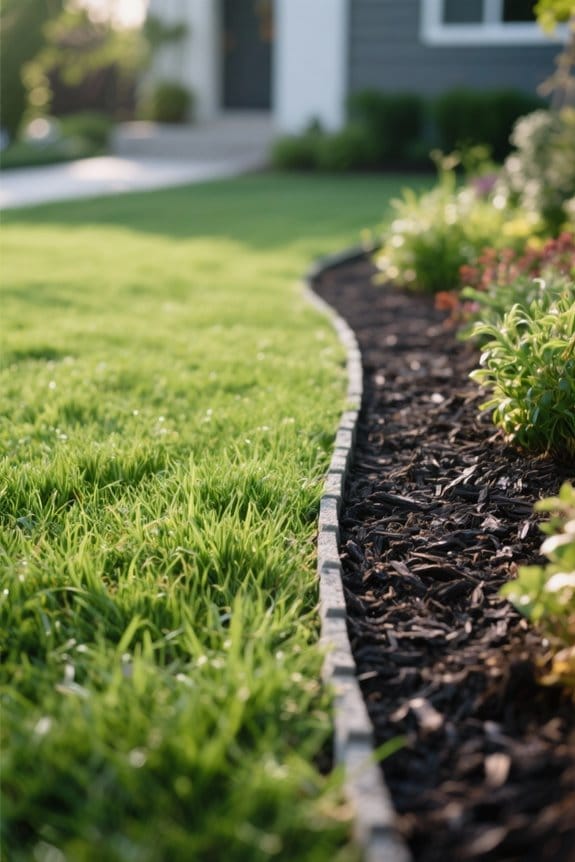 lawn edging enhances garden health